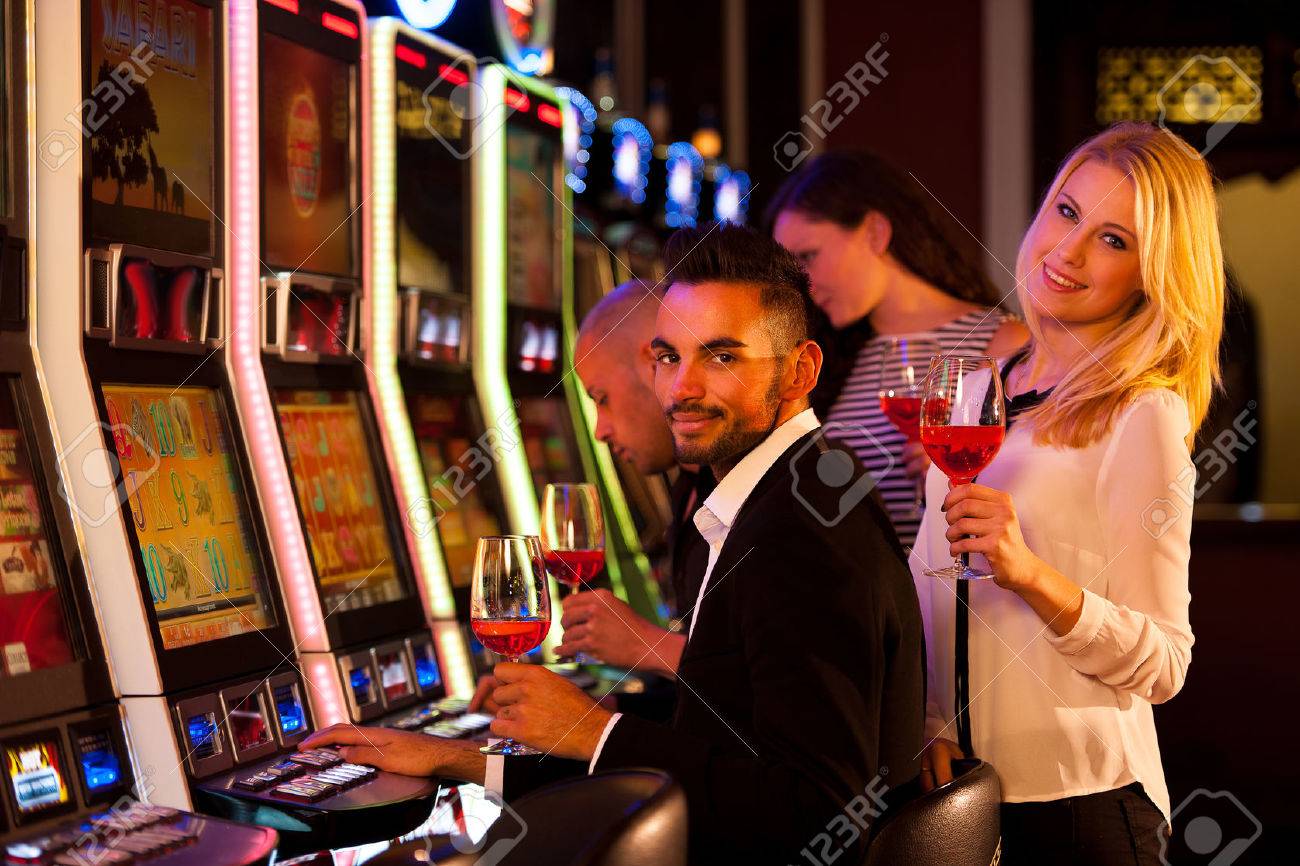 People Playing Slot Machines